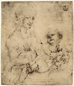 Studio di una Madonna con Bambino da Leonardo da Vinci
